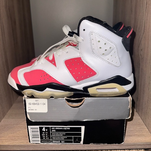 Air Jordan Retro 6 Coral Rose - Picture 2 of 6